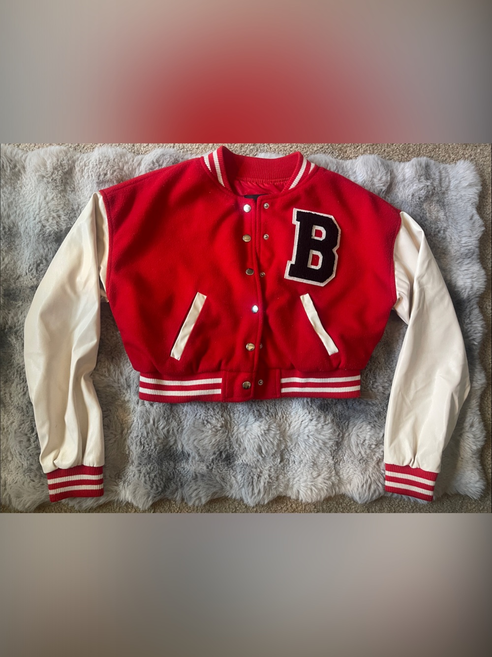 Love Tree (Forever 21) Red and White Varsity Letterman Jacket